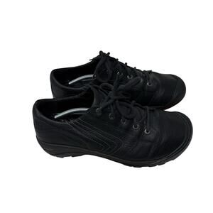 Keen Alki Black Leather Lace Up Oxford Shoes Comfort Casual Loafer Mens 13